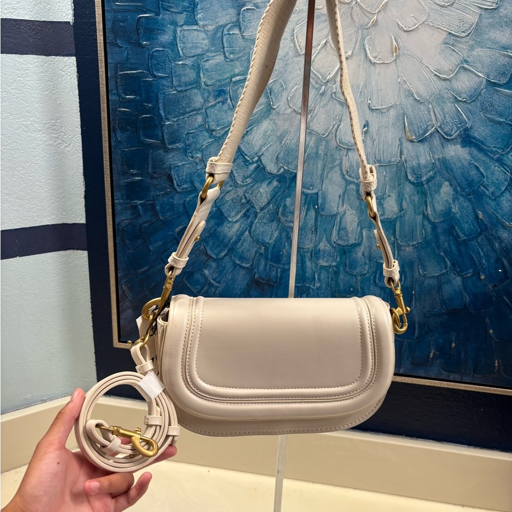 Zara Elegant Cream Shoulder Bag - Picture 2 of 3